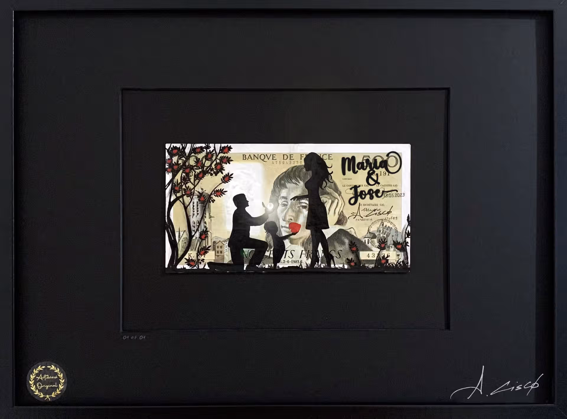 ☆ CADEAU UNIQUE☆ CADRE PREMIUM NOIR MAT – Image 2