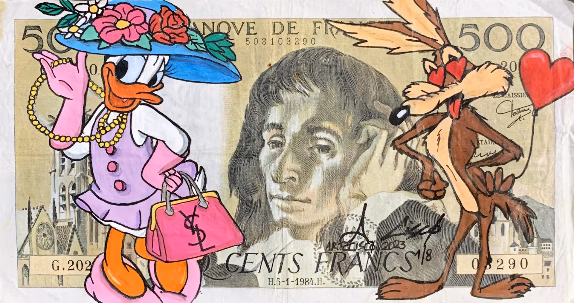 billet artistique de décoration