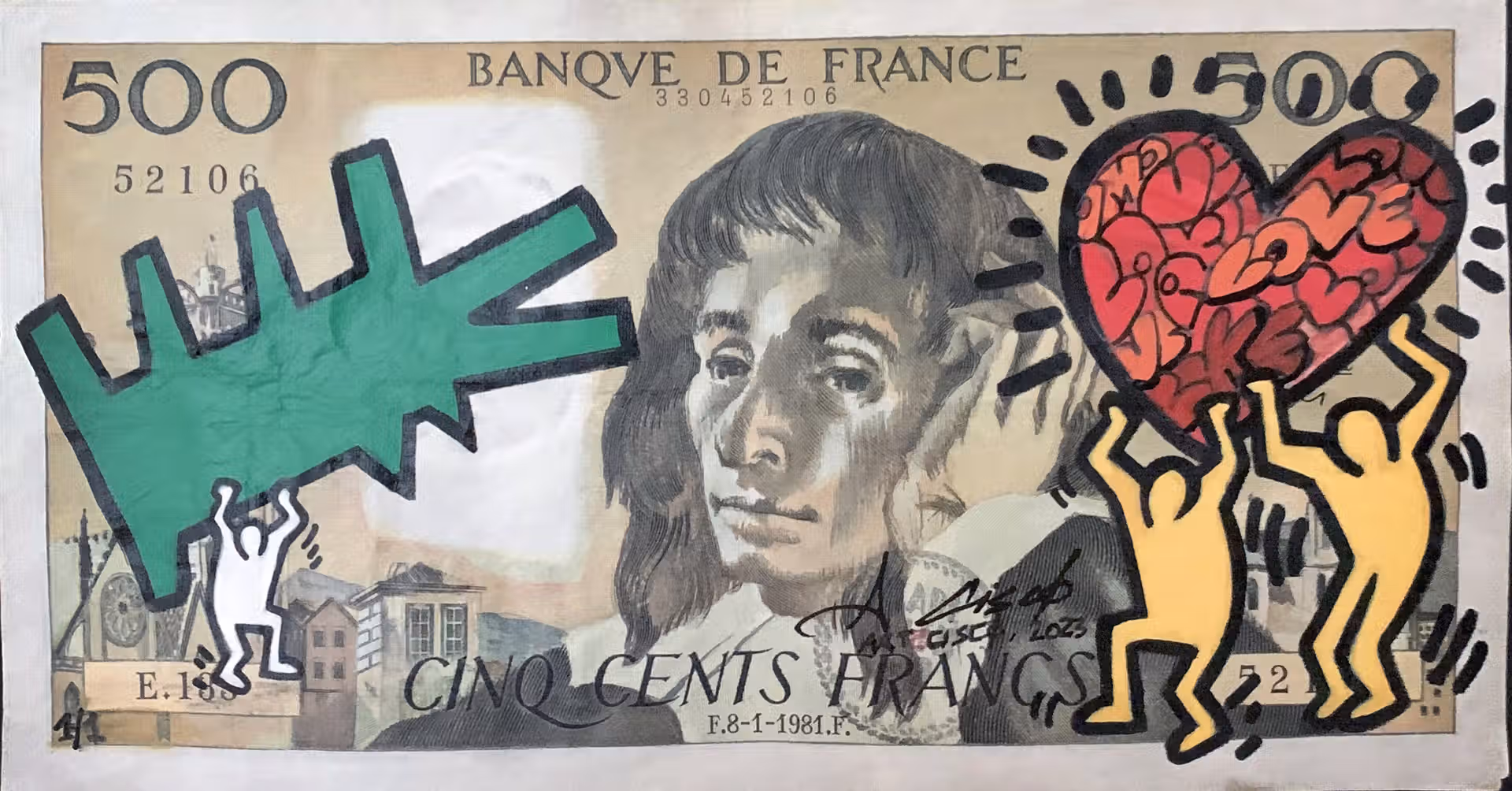 billet artistique de décoration