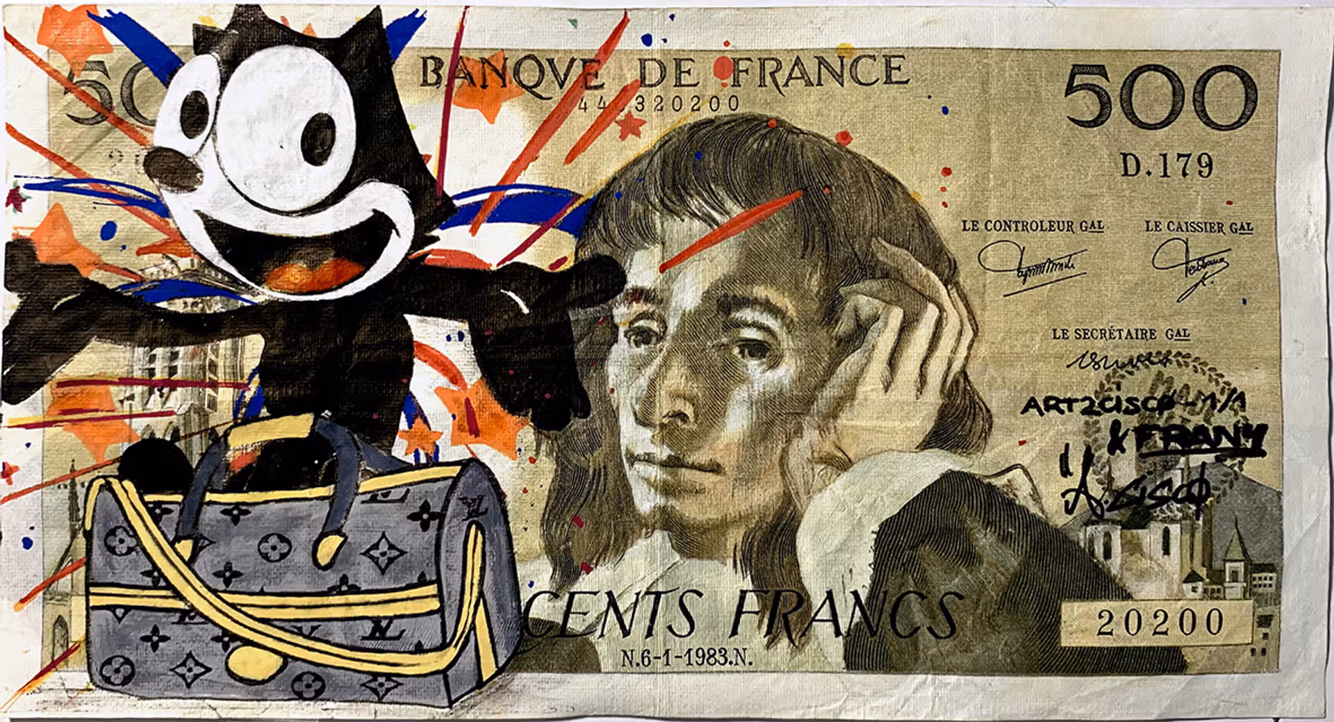 billet artistique de décoration