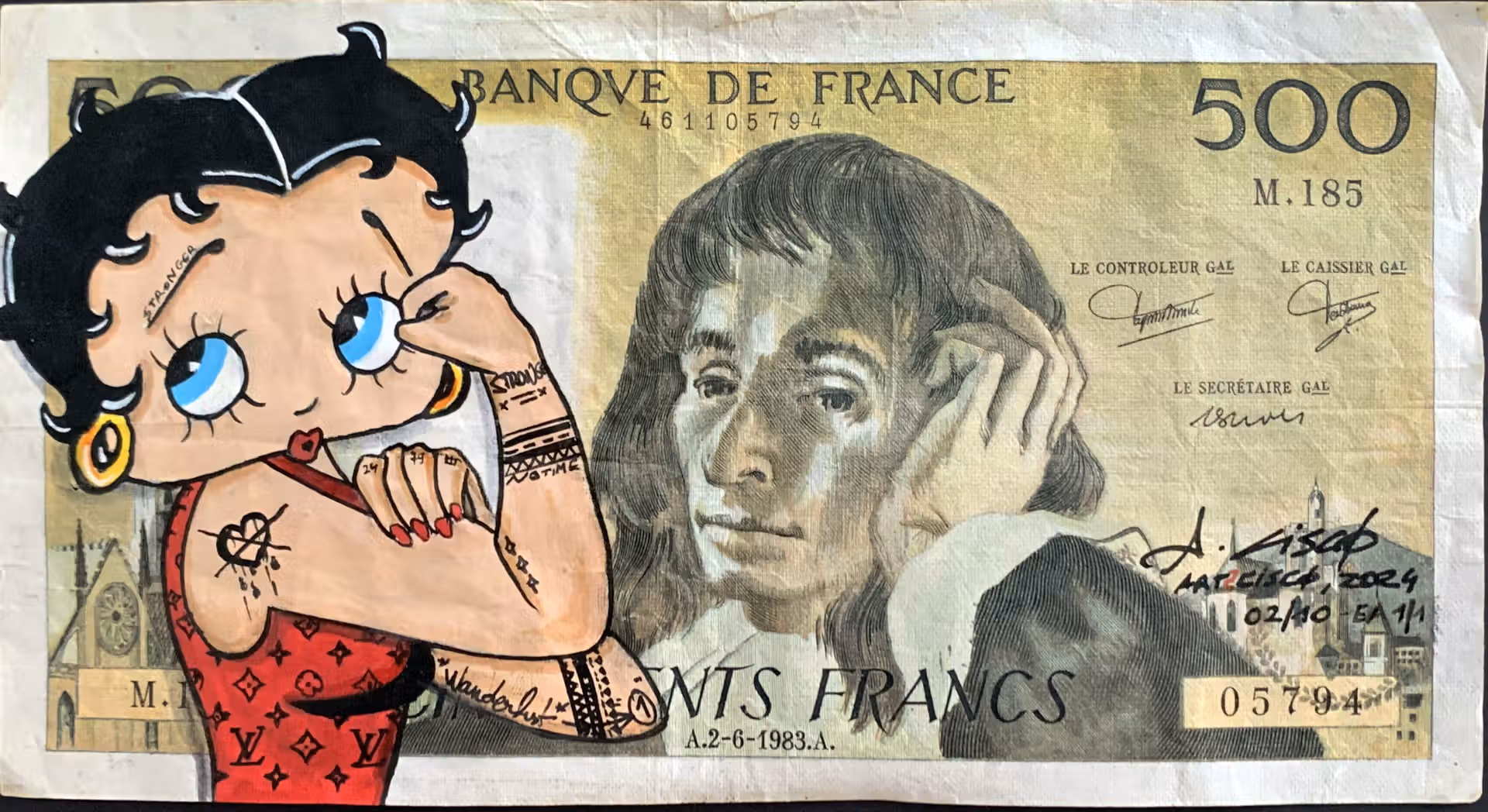 billet artistique de décoration