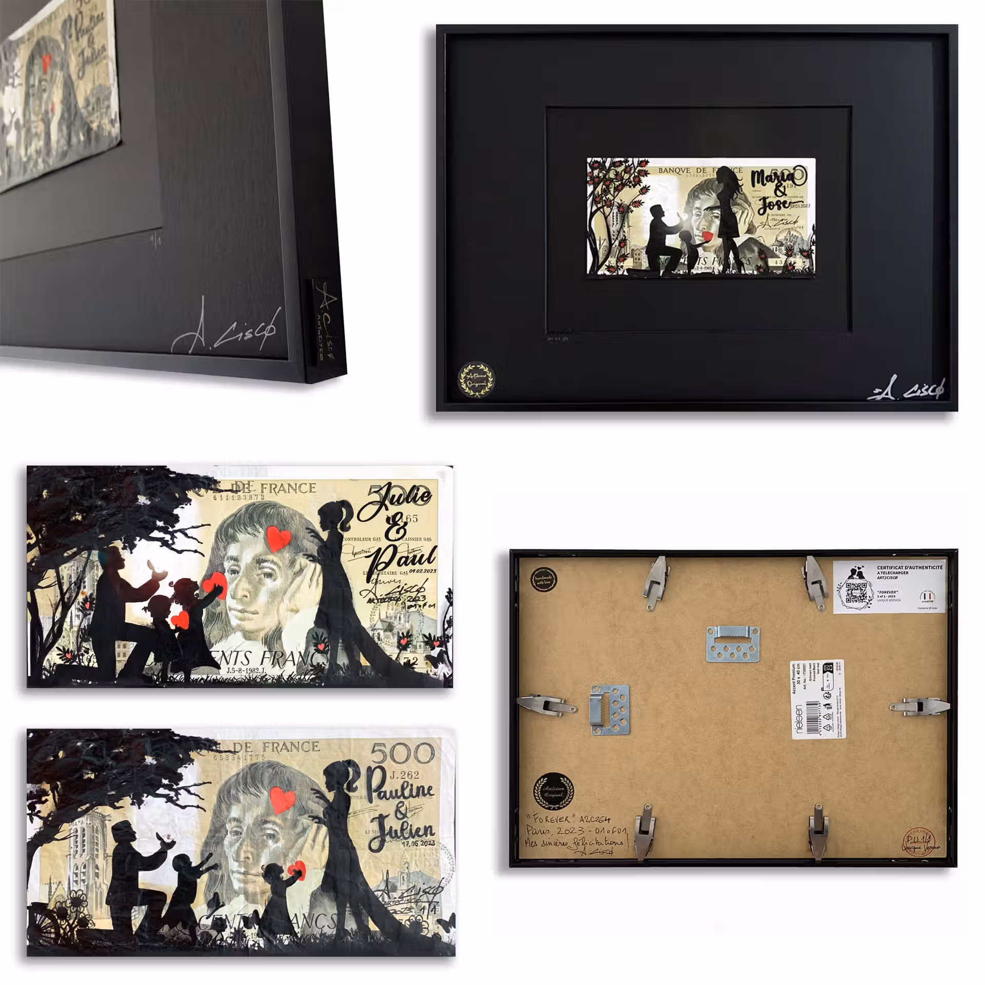 ☆ CADEAU UNIQUE☆ CADRE PREMIUM NOIR MAT – Image 7