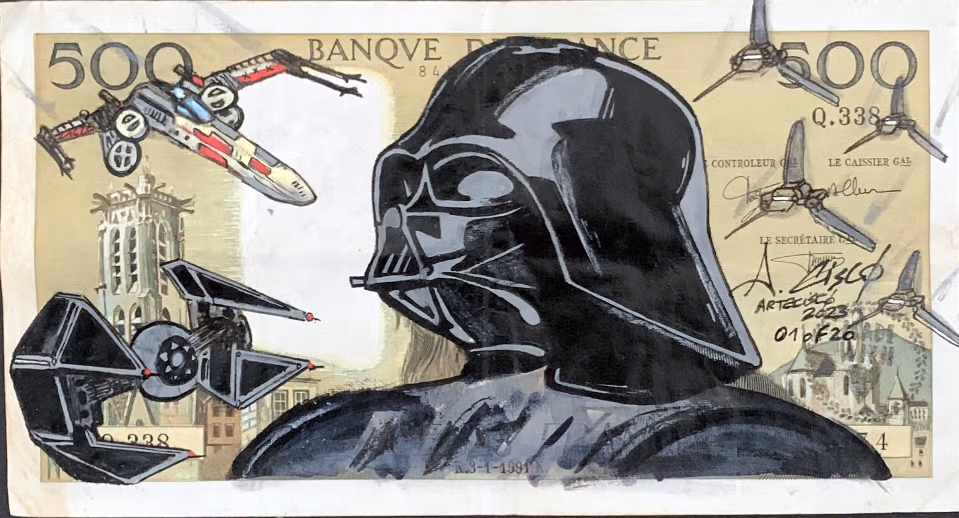 billet artistique de décoration