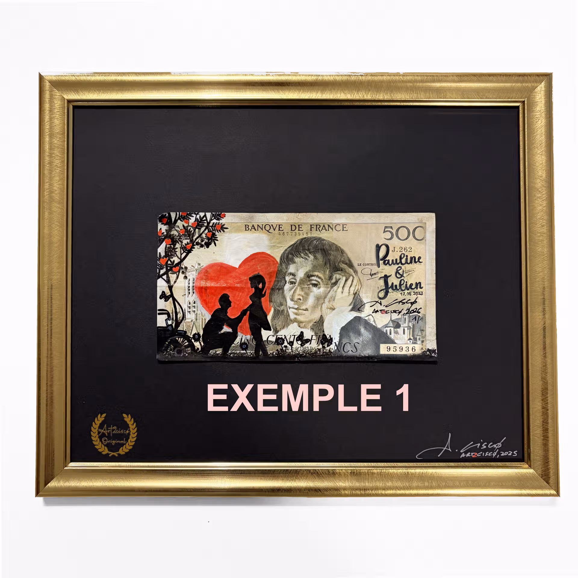 CADEAU UNIQUE - CADRE DORÉ